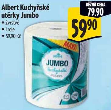 Albert Kuchyňské utěrky Jumbo, 1 role