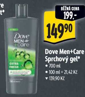 Dove Men+Care Sprchový gel, 700 ml