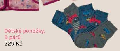 Dětské ponožky, 5 párů 