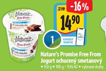 Nature's Promise Free From Jogurt ochucený smetanový, 150 g