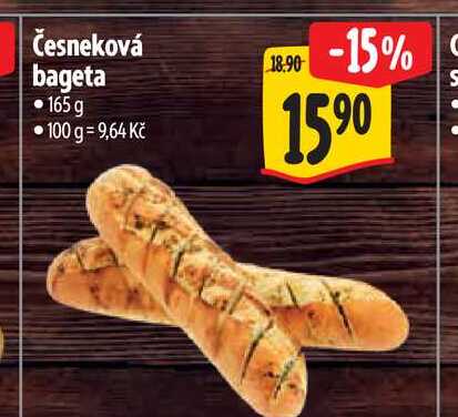 Česneková bageta 165 g  