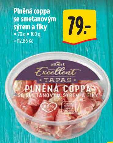 Plněná coppa se smetanovým sýrem a fíky, 70 g