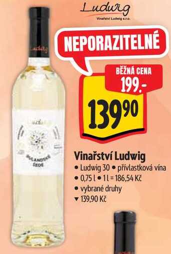Vinařství Ludwig, 0,75 l