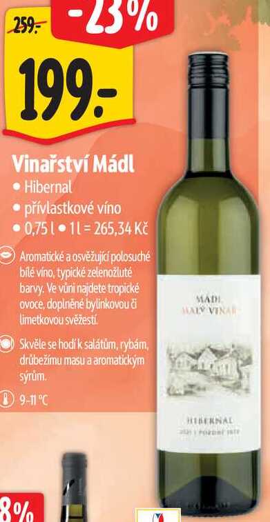 Vinařství Mádl, 0,75 l