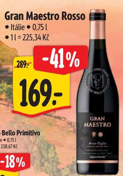 Gran Maestro Rosso, 0,75 l