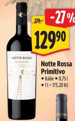 Notte Rossa Primitivo, 0,75 l
