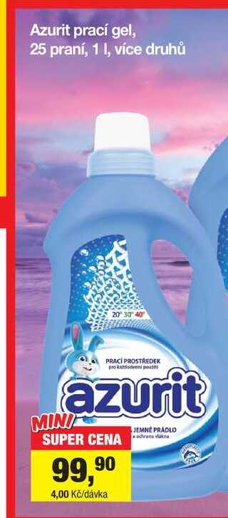 Azurit prací gel, 25 praní, 1l 