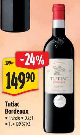 Tutiac Bordeaux, 0,75 l