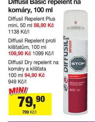 Diffusil Repelent Plus mini, 50 ml