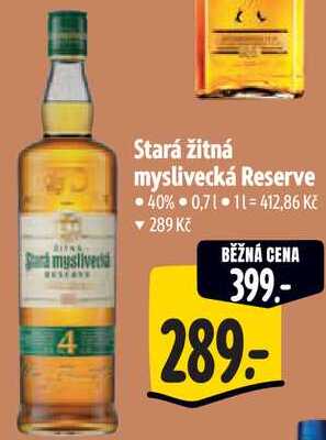 Stará žitná myslivecká Reserve, 0,7 l