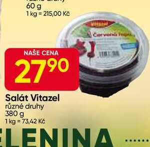 Salát Vitazel různé druhy 380 g