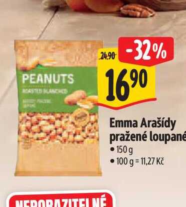   Emma Arašídy pražené loupané 150 g 