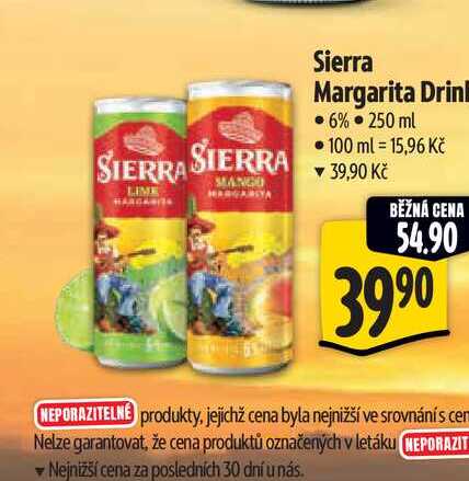   Sierra Margarita Drink 6% 250 ml 