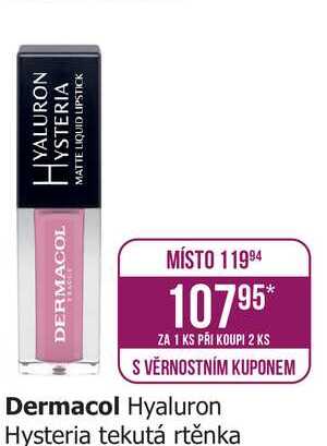 Dermacol Hyaluron Hysteria tekutá rtěnka 