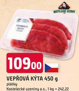VEPŘOVÁ KÝTA 450 g plátky 