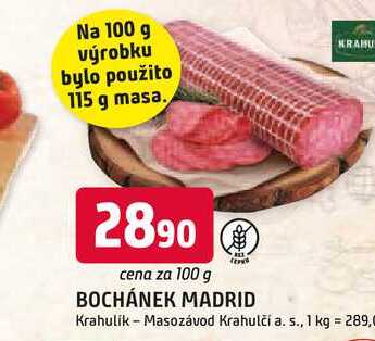 BOCHÁNEK MADRID 100g