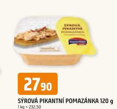 SÝROVÁ PIKANTNÍ POMAZÁNKA 120 g 