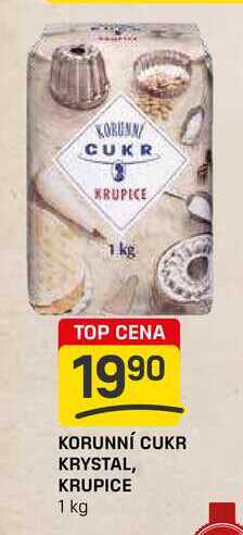 KORUNNÍ CUKR KRYSTAL, KRUPICE 1 kg 