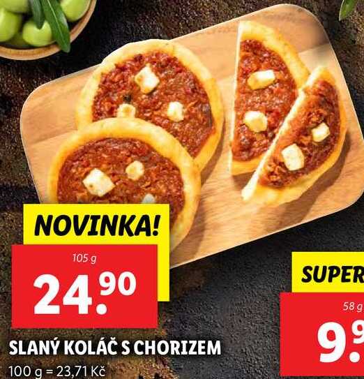 SLANÝ KOLÁČ S CHORIZEM, 105 g