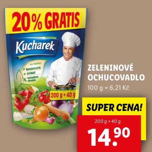 ZELENINOVÉ OCHUCOVADLO, 200 g + 40 g