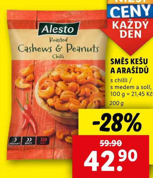 SMĚS KEŠU A ARAŠÍDŮ, 200 g
