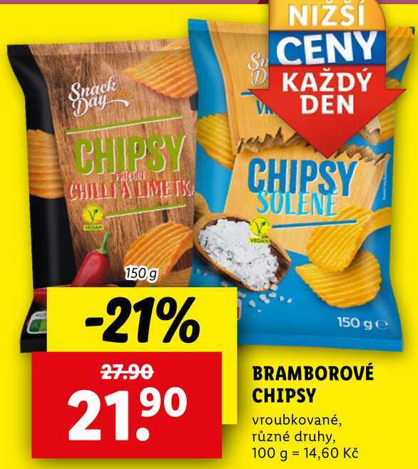 BRAMBOROVÉ CHIPSY, 150 g