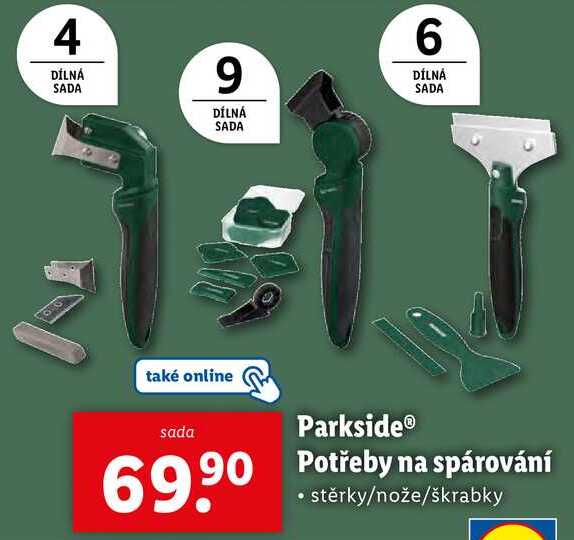 Parkside Potřeby na spárování