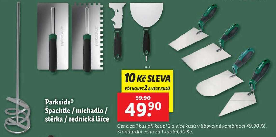 Parkside Špachtle/míchadlo/stěrka/zednická lžíce 