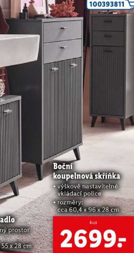 Boční koupelnová skříňka 