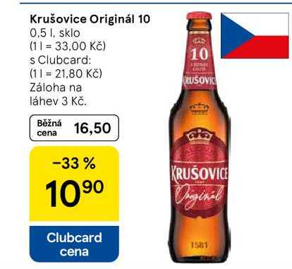 Krušovice Originál 10, 0,5 l