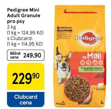 Pedigree Mini Adult Granule pro psy, 2 kg 