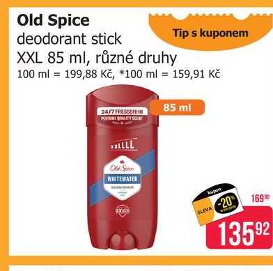 Old Spice tuhý deodorant 85ml, vybrané druhy