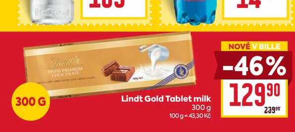 Lindt Gold Tablet milk 300 g 