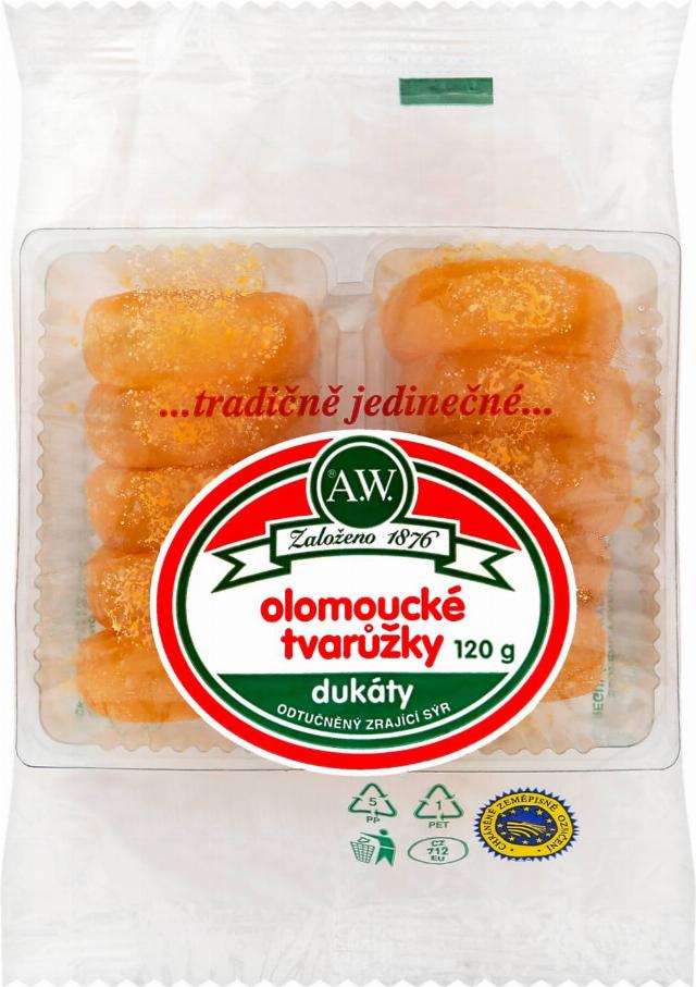 A.W.Loštice Olomoucké tvarůžky Dukáty