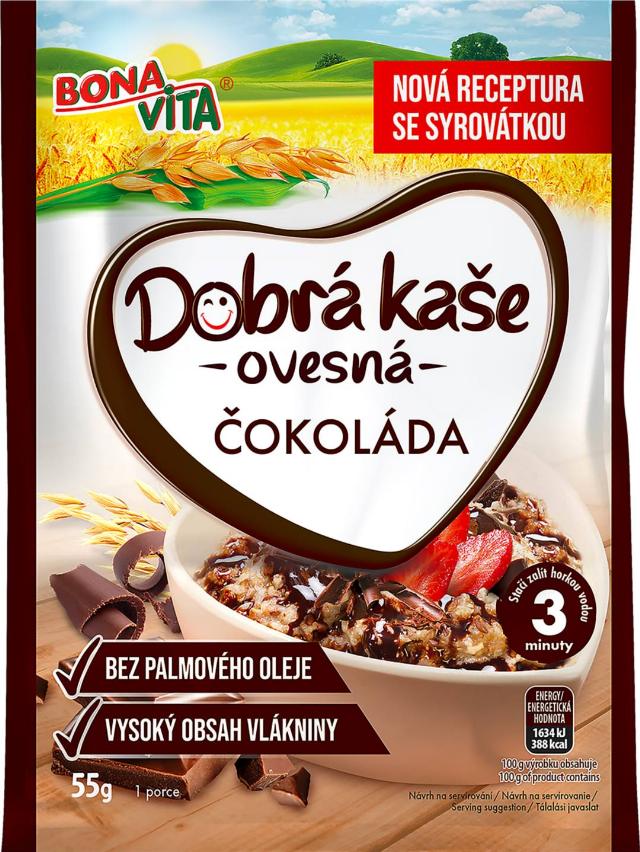 Dobrá kaše Ovesná kaše s čokoládou