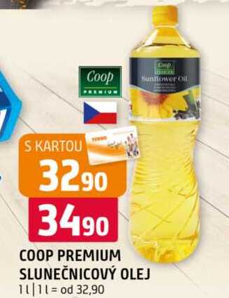 COOP PREMIUM SLUNEČNICOVÝ OLEJ 1 l