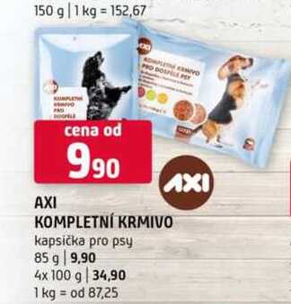 AXI KOMPLETNÍ KRMIVO kapsička pro psy 85 g 