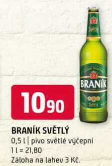 BRANÍK SVĚTLÝ 0,5 l