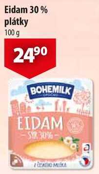 Eidam 30% plátky, 100 g 
