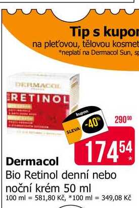 Dermacol Bio Retinol denní nebo noční krém 50 ml 