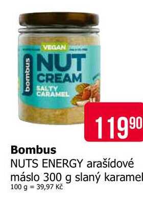 Bombus NUTS ENERGY arašídové máslo 300 g