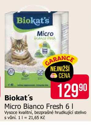 Biokat's Micro Bianco Fresh 6 l