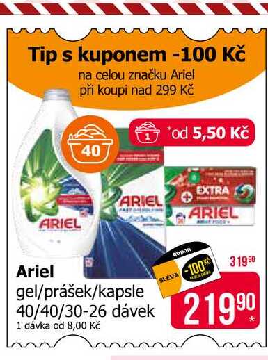Ariel gel 40 dávek 