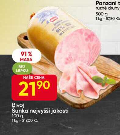 Bivoj Šunka nejvyšší jakosti 100 g