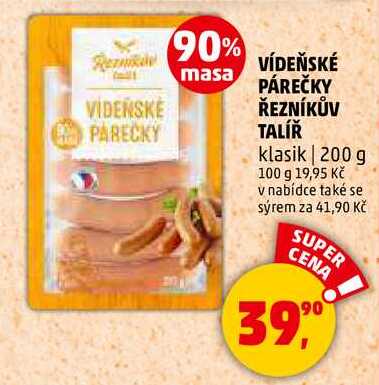 VÍDEŇSKÉ PARECKY ŘEZNÍKŮV TALÍŘ klasik, 200 g 