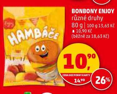 BONBONY ENJOY různé druhy, 80 g 