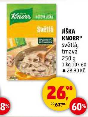 JíšKA KNORR světlá, tmavá, 250 g 