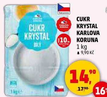 CUKR KRYSTAL KARLOVA KORUNA, 1 kg 