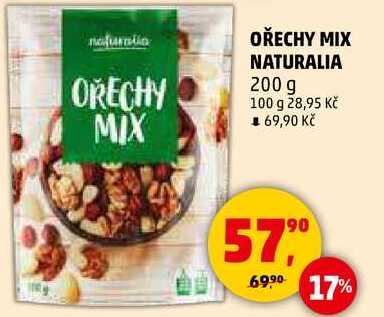 OŘECHY MIX NATURALIA, 200 g  