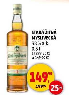 STARÁ ŽITNÁ MYSLIVECKÁ 38% alk., 0,5 l